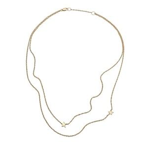 Jennifer Zeuner Gold Star Double Necklace